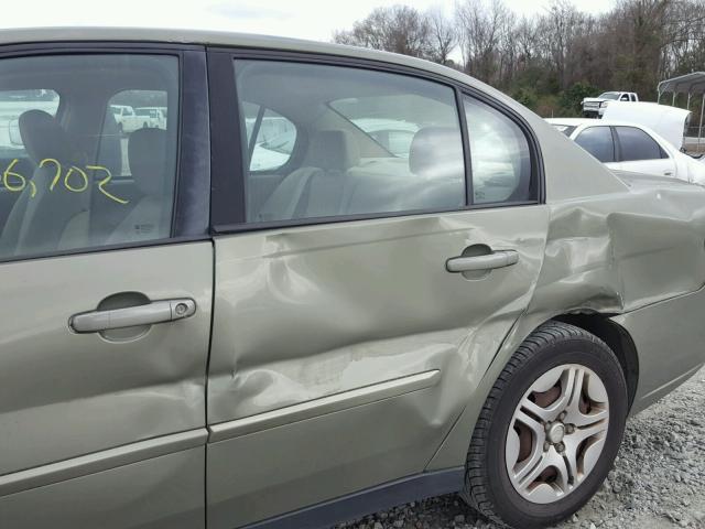 1G1ZS51896F286951 - 2006 CHEVROLET MALIBU LS მწვანე ფოტო 9