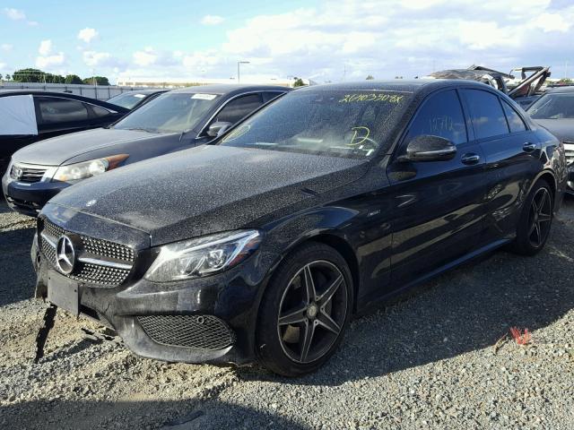 55SWF6EB4GU143663 - 2016 MERCEDES-BENZ C 450 4MAT BLACK photo 2