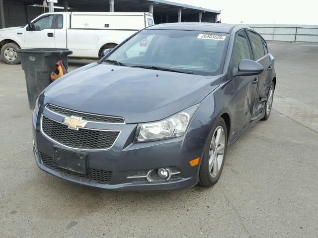 1G1PE5SB6D7163219 - 2013 CHEVROLET CRUZE LT CHARCOAL photo 2