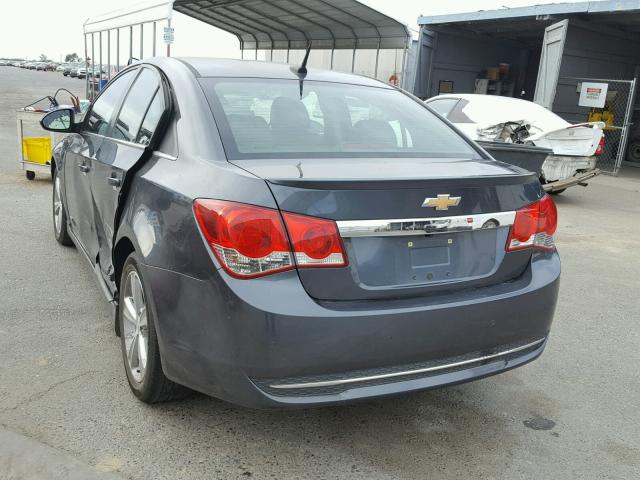 1G1PE5SB6D7163219 - 2013 CHEVROLET CRUZE LT CHARCOAL photo 3