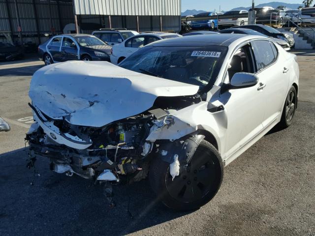 KNAGN4AD1G5094358 - 2016 KIA OPTIMA HYB WHITE photo 2