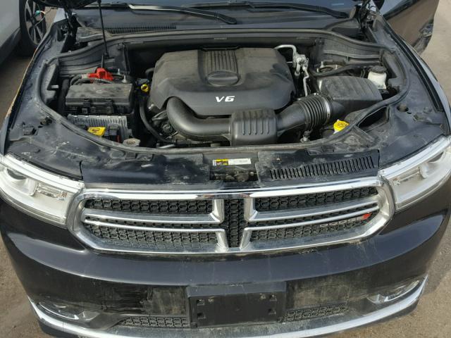 1C4RDJDG0EC412921 - 2014 DODGE DURANGO LI BLACK photo 7