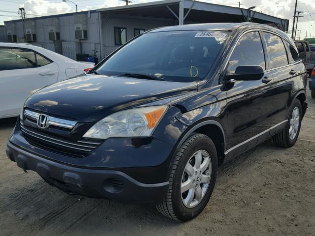 JHLRE38597C035254 - 2007 HONDA CR-V EX BLACK photo 2