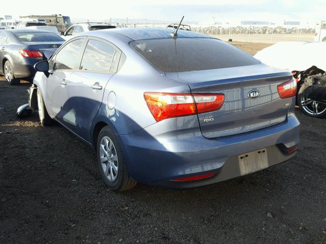KNADM4A34G6678079 - 2016 KIA RIO LX Կապույտ լուսանկար 3