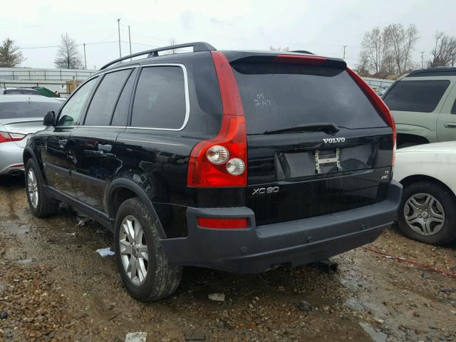 YV1CZ911651147045 - 2005 VOLVO XC90 T6 BLACK photo 3