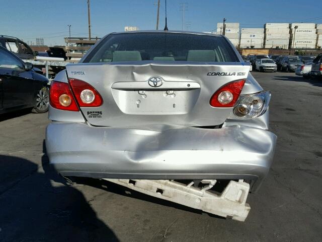 JTDBR32E460088472 - 2006 TOYOTA COROLLA CE SILVER photo 9