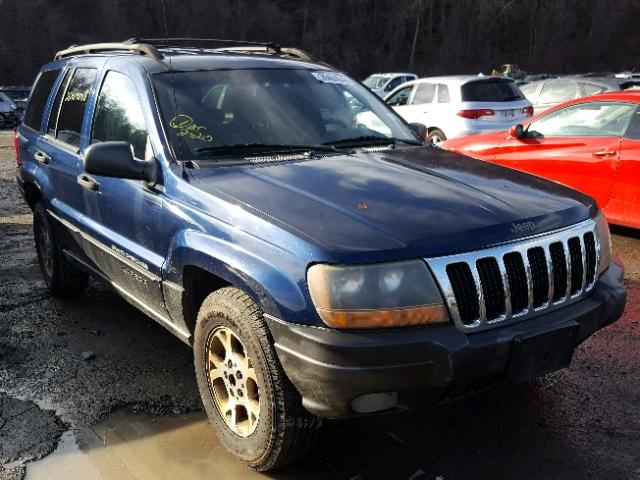 1J4GW48S2YC154109 - 2000 JEEP GRAND CHER BLUE photo 1