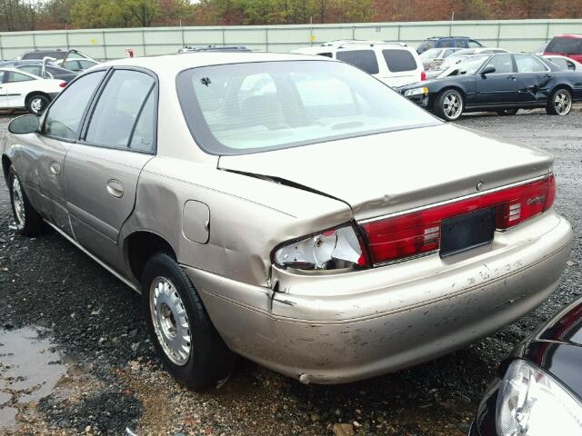 2G4WS52J211171129 - 2001 BUICK CENTURY CU TAN photo 3