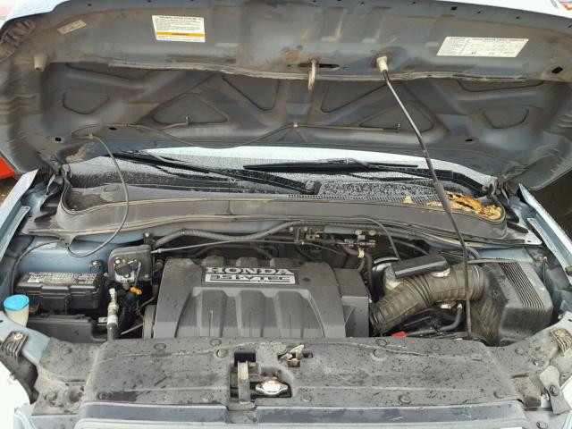 5FNYF28428B017030 - 2008 HONDA PILOT EX BLUE photo 7