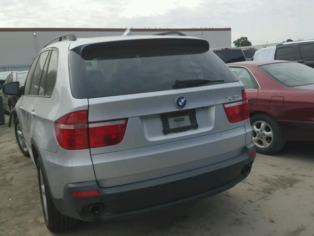 5UXFE43568L000233 - 2008 BMW X5 3.0I SILVER photo 3