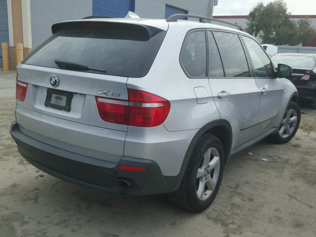 5UXFE43568L000233 - 2008 BMW X5 3.0I SILVER photo 4