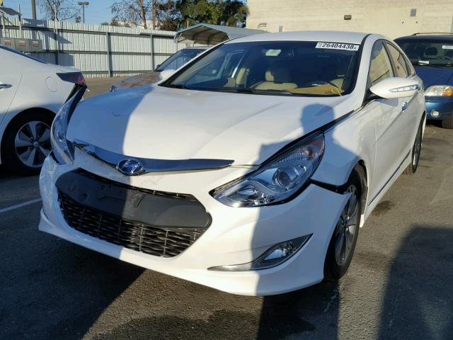 KMHEC4A47DA080169 - 2013 HYUNDAI SONATA HYB WHITE photo 2