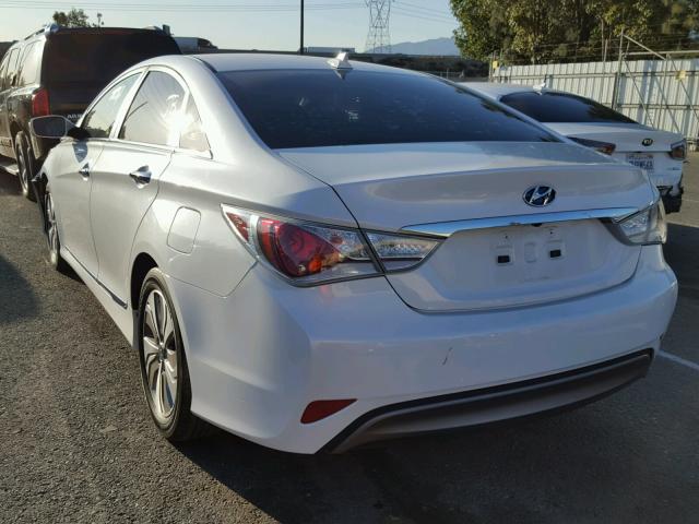 KMHEC4A47DA080169 - 2013 HYUNDAI SONATA HYB WHITE photo 3