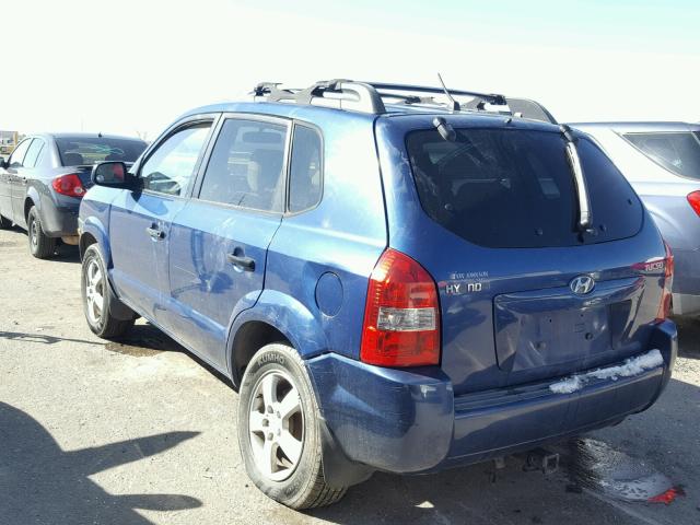 KM8JM12B86U342208 - 2006 HYUNDAI TUCSON GL BLUE photo 3