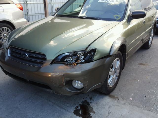 4S4BP61C857307555 - 2005 SUBARU LEGACY OUT GREEN photo 9