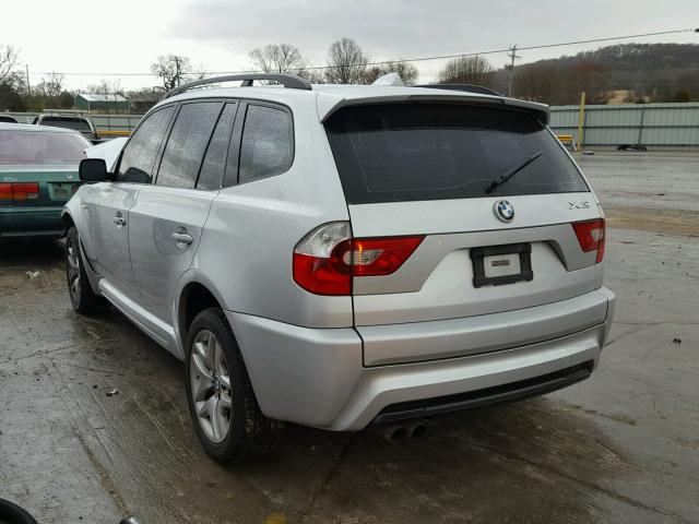 WBXPA93446WD33151 - 2006 BMW X3 3.0I SILVER photo 3