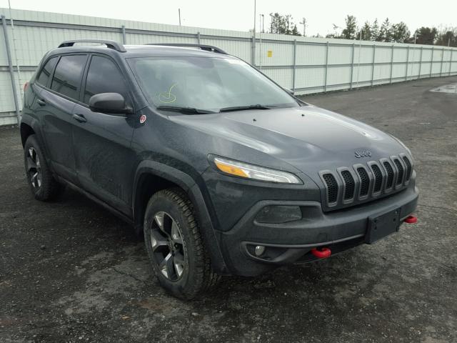 1C4PJMBB1HW528608 - 2017 JEEP CHEROKEE T GRAY photo 1