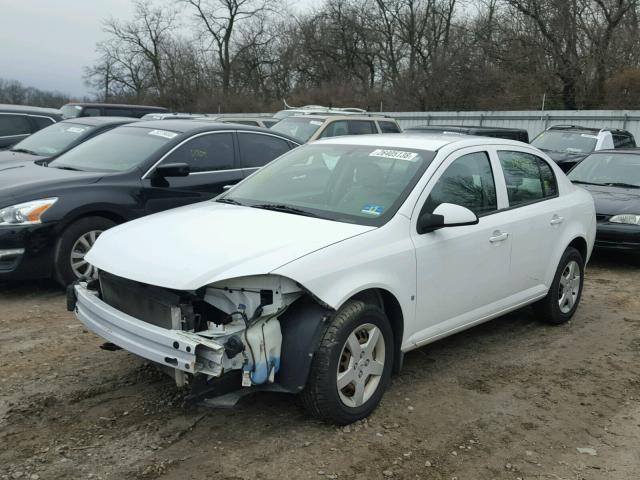 1G1AL58F687105025 - 2008 CHEVROLET COBALT LT WHITE photo 2