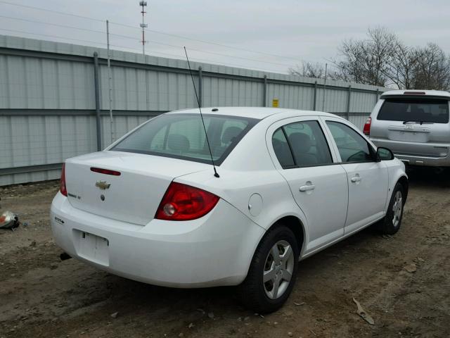 1G1AL58F687105025 - 2008 CHEVROLET COBALT LT WHITE photo 4