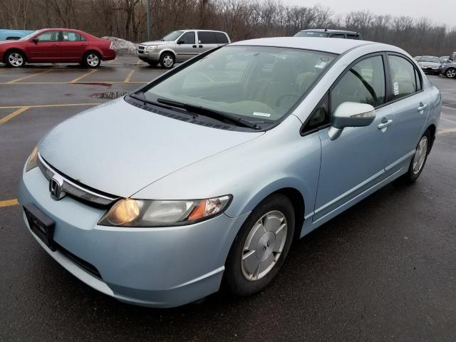 JHMFA36246S024038 - 2006 HONDA CIVIC HYBR BLUE photo 2