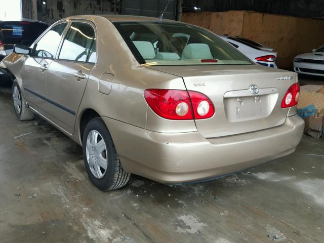 1NXBR32E25Z448650 - 2005 TOYOTA COROLLA CE GOLD photo 3