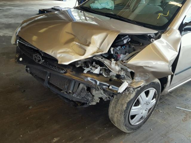 1NXBR32E25Z448650 - 2005 TOYOTA COROLLA CE GOLD photo 9