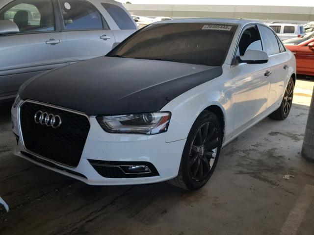 WAUEFAFL8DN016352 - 2013 AUDI A4 PREMIUM WHITE photo 2