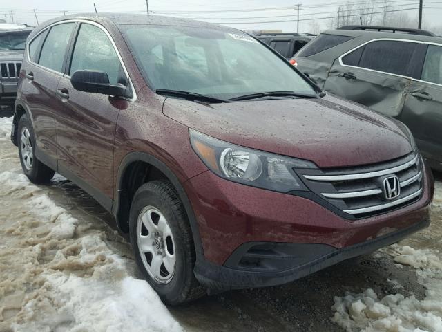 5J6RM4H30EL114193 - 2014 HONDA CR-V LX MAROON photo 1