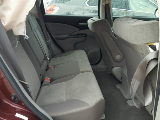 5J6RM4H30EL114193 - 2014 HONDA CR-V LX MAROON photo 6