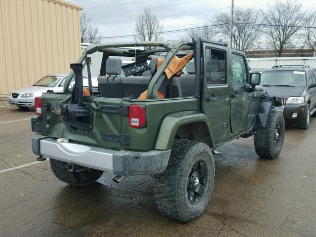 1J8GA59119L713420 - 2009 JEEP WRANGLER U GREEN photo 4