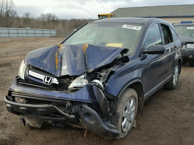 5J6RE385X8L004412 - 2008 HONDA CR-V EX BLUE photo 2