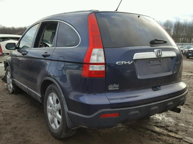 5J6RE385X8L004412 - 2008 HONDA CR-V EX BLUE photo 3