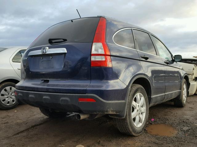 5J6RE385X8L004412 - 2008 HONDA CR-V EX BLUE photo 4