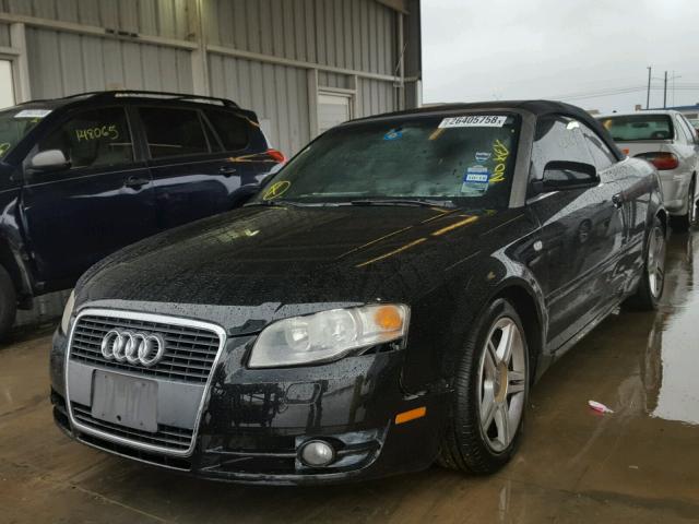 WAUAF48H67K016462 - 2007 AUDI A4 2.0T CA BLACK photo 2