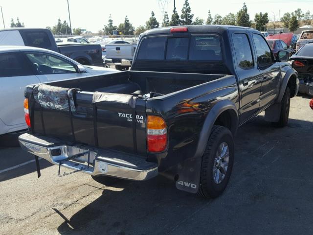 5TEHN72N13Z302536 - 2003 TOYOTA TACOMA DOU BLACK photo 4