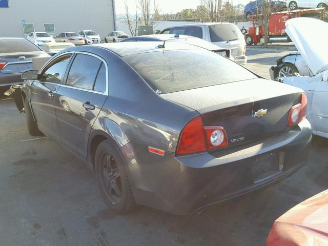 1G1ZB5E14BF292261 - 2011 CHEVROLET MALIBU LS ნაცრისფერი ფოტო 3