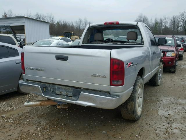 1D7HU16N84J199904 - 2004 DODGE RAM 1500 S SILVER photo 4