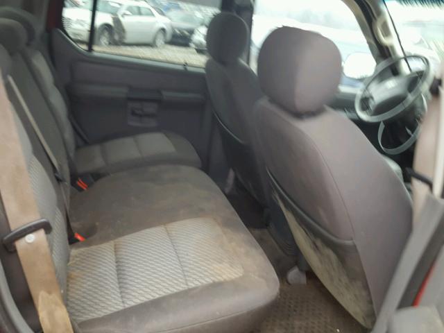 1FMZU77K85UB52471 - 2005 FORD EXPLORER S RED photo 6