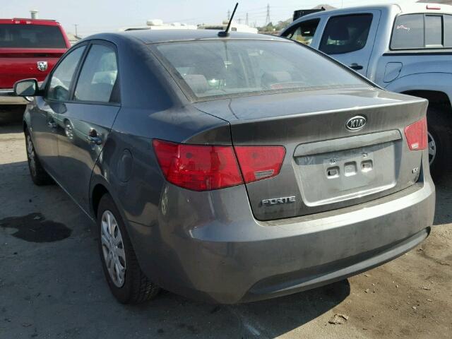 KNAFU4A21D5722184 - 2013 KIA FORTE EX GRAY photo 3