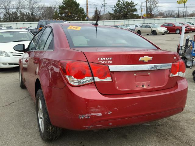 1G1PC5SB9E7246165 - 2014 CHEVROLET CRUZE LT RED photo 3