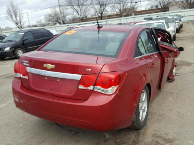 1G1PC5SB9E7246165 - 2014 CHEVROLET CRUZE LT RED photo 4