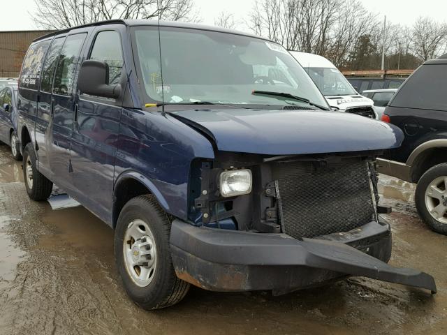 1GCGG25V741167319 - 2004 CHEVROLET EXPRESS G2 BLUE photo 1