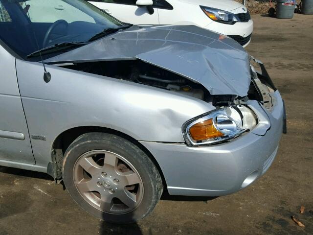 3N1CB51D76L552258 - 2006 NISSAN SENTRA 1.8 GRAY photo 9