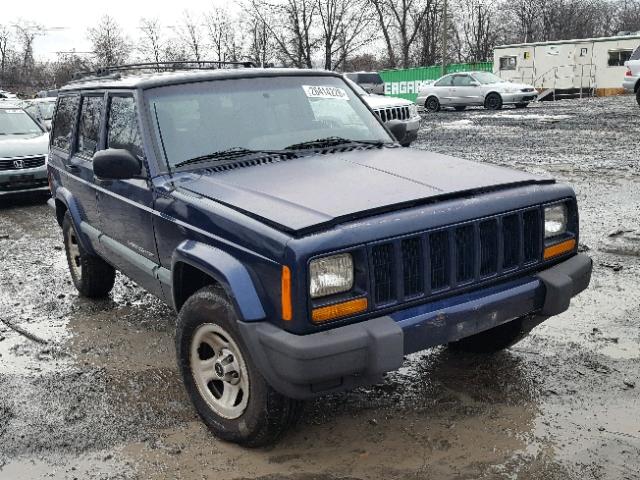 1J4FF48SXYL235693 - 2000 JEEP CHEROKEE S BLUE photo 1