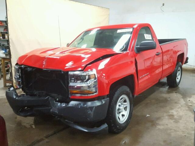 1GCNKNEC4GZ402917 - 2016 CHEVROLET SILVERADO RED photo 2