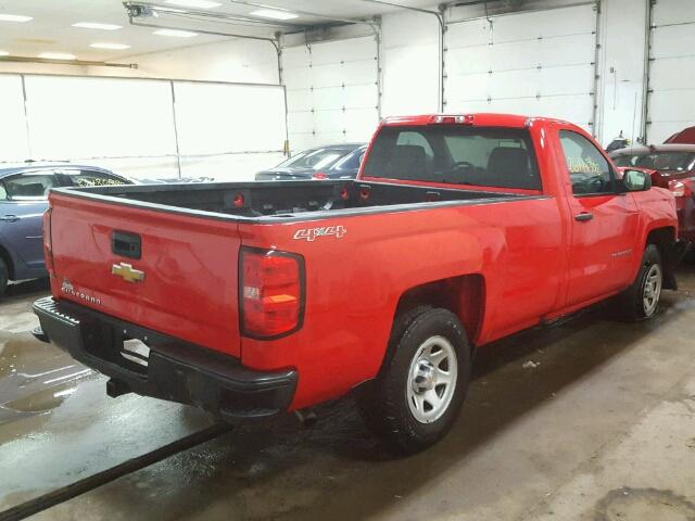 1GCNKNEC4GZ402917 - 2016 CHEVROLET SILVERADO RED photo 4