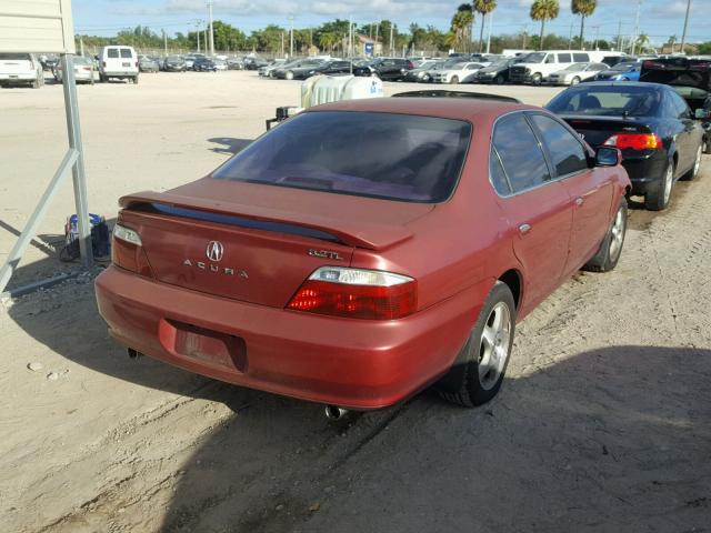 19UUA56643A073797 - 2003 ACURA 3.2TL BURGUNDY photo 4