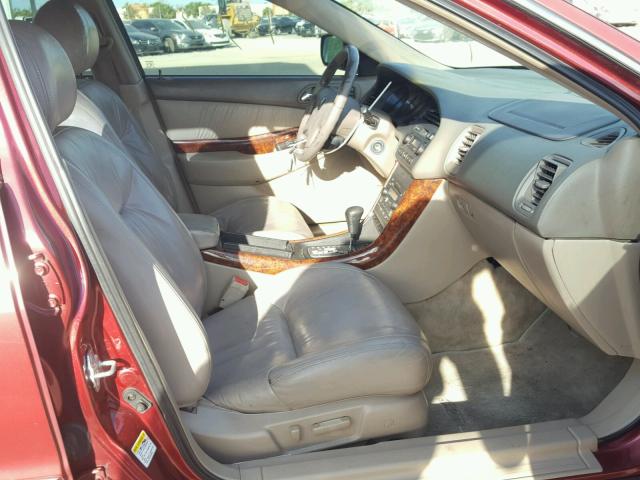 19UUA56643A073797 - 2003 ACURA 3.2TL BURGUNDY photo 5