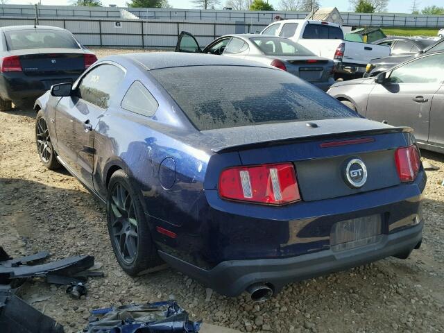 1ZVBP8CF9B5100927 - 2011 FORD MUSTANG GT BLUE photo 3