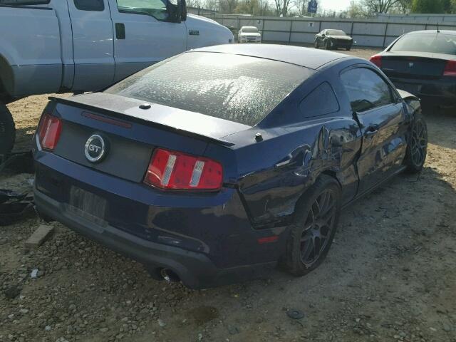 1ZVBP8CF9B5100927 - 2011 FORD MUSTANG GT BLUE photo 4